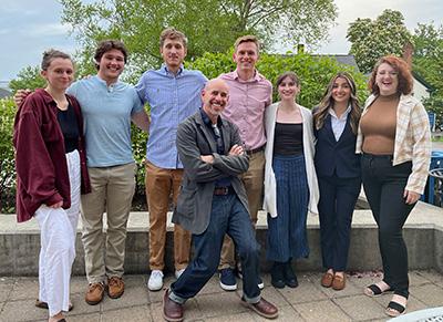 A group of Anthropology + Sociology majors pose together