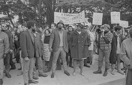 Historic image of student-led protest.